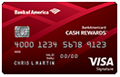 The BankAmericard Cash Rewards credit card